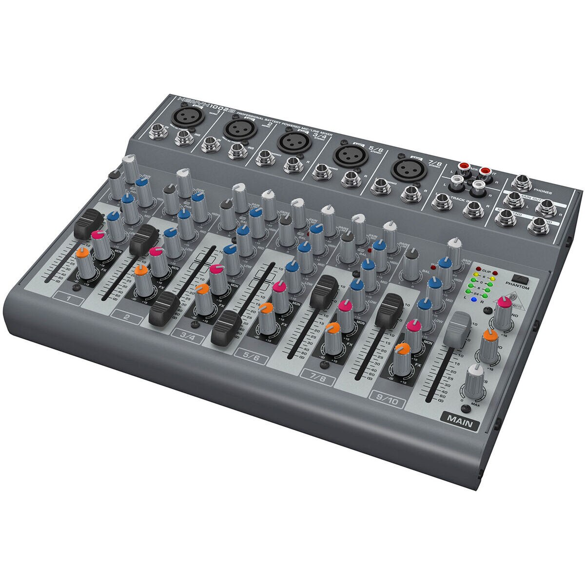 Behringer XENYX 1002B 10Input 2Buss Mixer Battery Powered